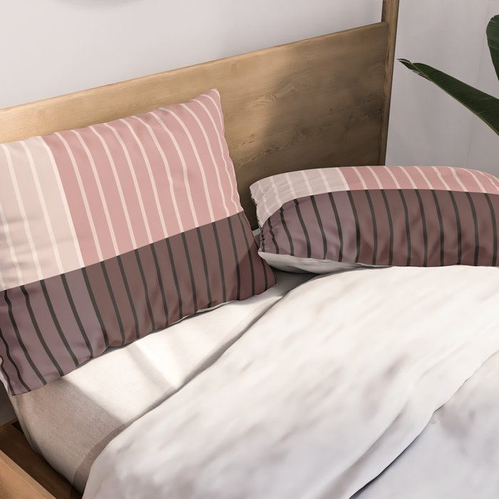 Color Block Line Abstract XI Pillow Sham Gallery Image 2