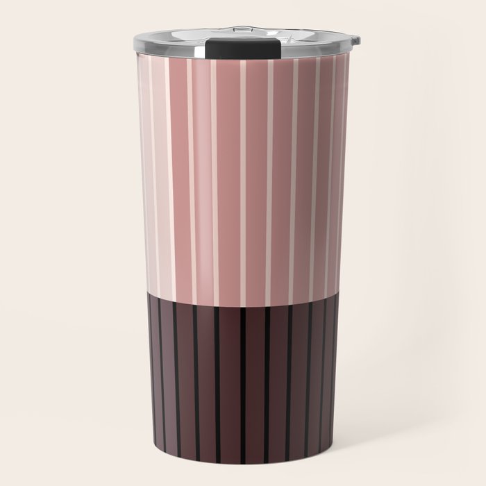 Color Block Line Abstract XI Travel Mug Gallery Image 1