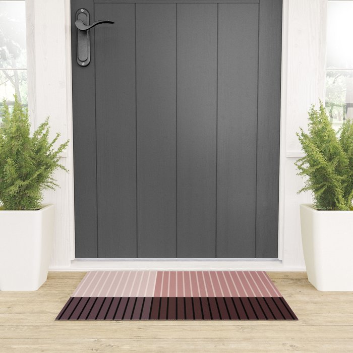 Color Block Line Abstract XI Welcome Mat Gallery Image 3