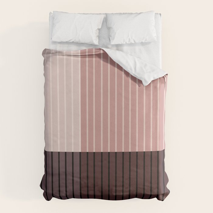 Color Block Line Abstract XI Duvet Cover Gallery Image 6