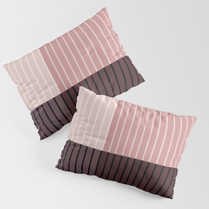Color Block Line Abstract XI Pillow Sham Gallery Image 1