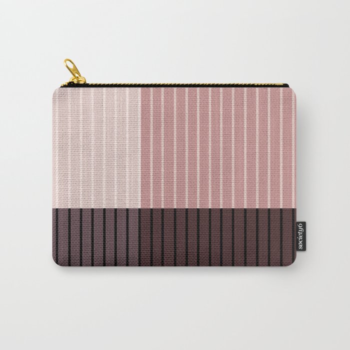 Color Block Line Abstract XI Carry All Pouch Gallery Image 1
