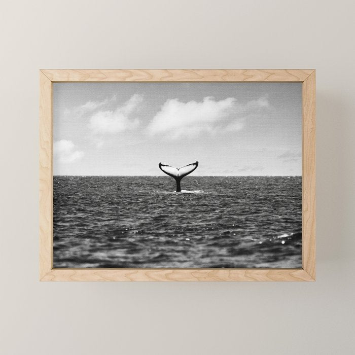 Whale Tail Mini Art Print Gallery Image 1