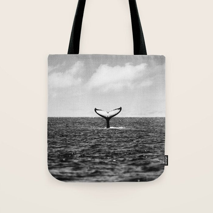 Whale Tail Tote Bag Gallery Image 1