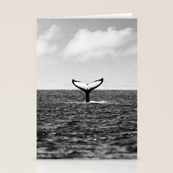 Whale Tail Stationery Card Gallery Image 1