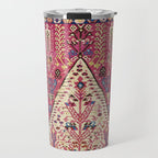 Cute Pink Antique Turkish Niche Kilim Print Travel Mug Gallery Image 1
