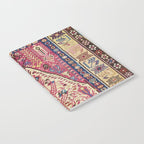 Cute Pink Antique Turkish Niche Kilim Print Notebook Gallery Image 2