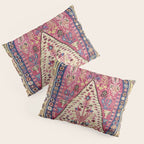 Cute Pink Antique Turkish Niche Kilim Print Pillow Sham Gallery Image 3