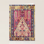 Cute Pink Antique Turkish Niche Kilim Print Stationery Card Gallery Image 2