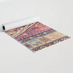 Cute Pink Antique Turkish Niche Kilim Print Yoga Mat Gallery Image 2