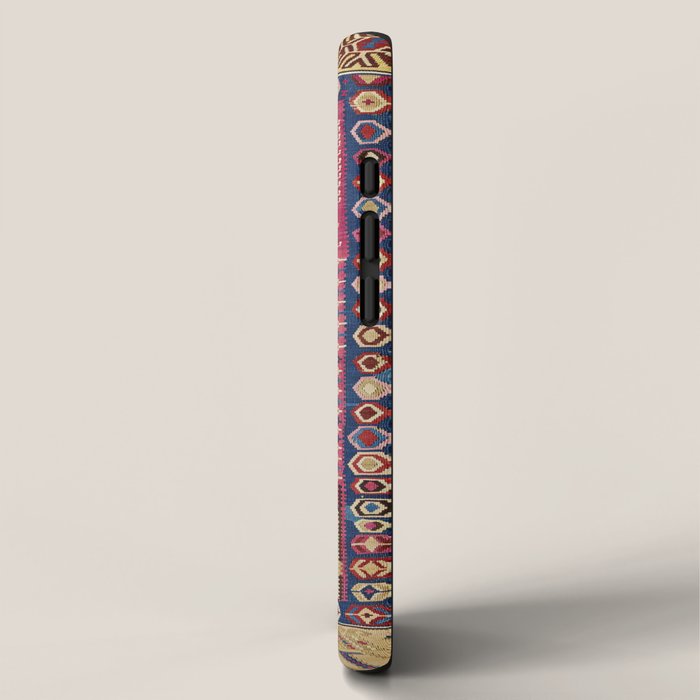 Cute Pink Antique Turkish Niche Kilim Print iPhone Case Gallery Image 2