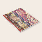Cute Pink Antique Turkish Niche Kilim Print Notebook Gallery Image 3