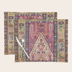 Cute Pink Antique Turkish Niche Kilim Print Placemat Gallery Image 1