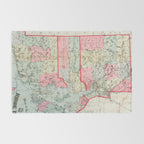 Vintage Map of Rhode Island (1887) Rug Gallery Image 2