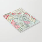 Vintage Map of Rhode Island (1887) Notebook Gallery Image 2