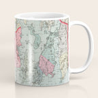 Vintage Map of Rhode Island (1887) Coffee Mug Gallery Image 1