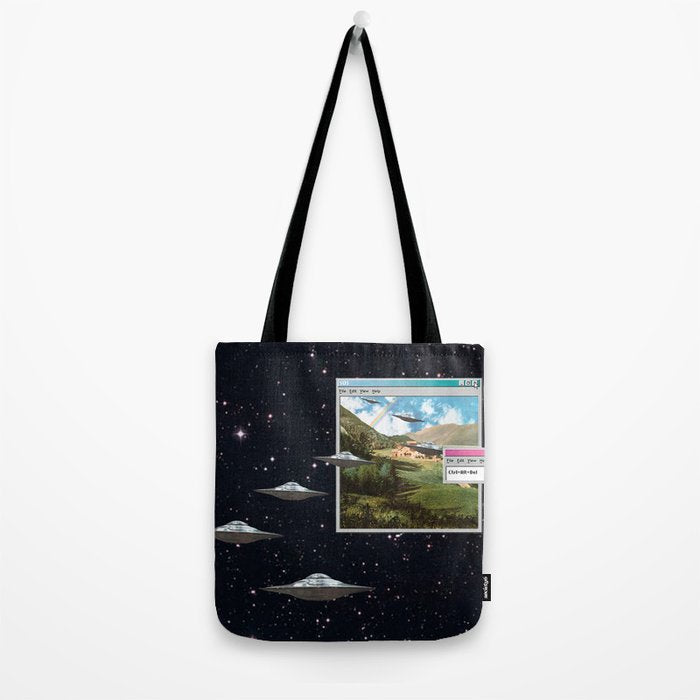 Ctrl+Alt+Del // Returning UFOs Tote Bag Gallery Image 2