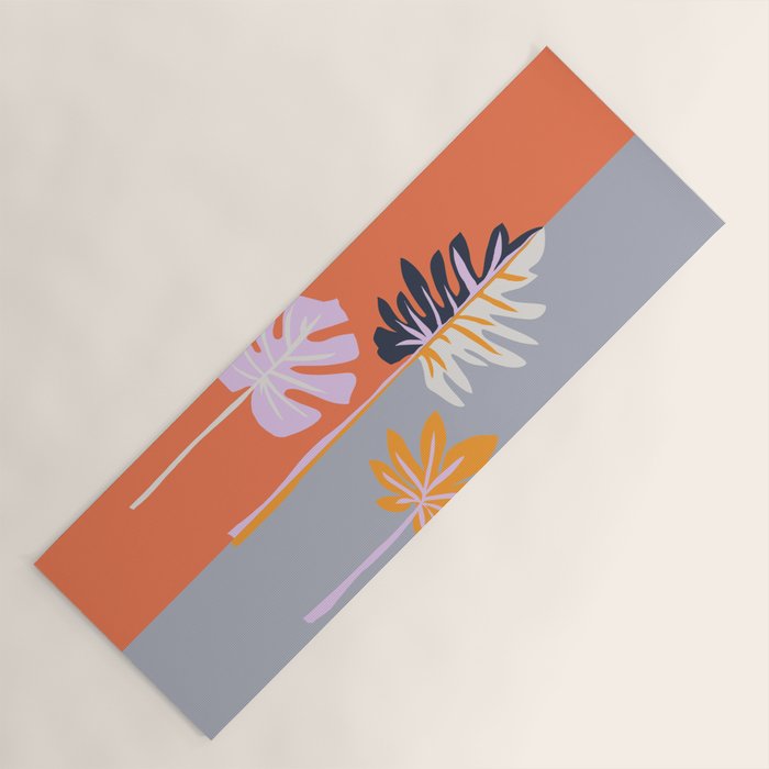 Double-sided leaves Yoga Mat Gallery Image 1