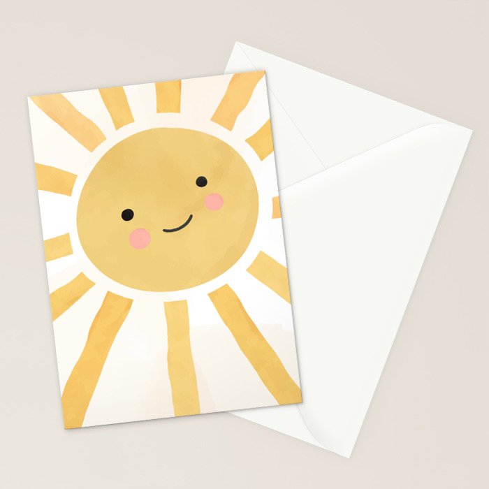 Happy Sun Stationery Card Gallery Image 2