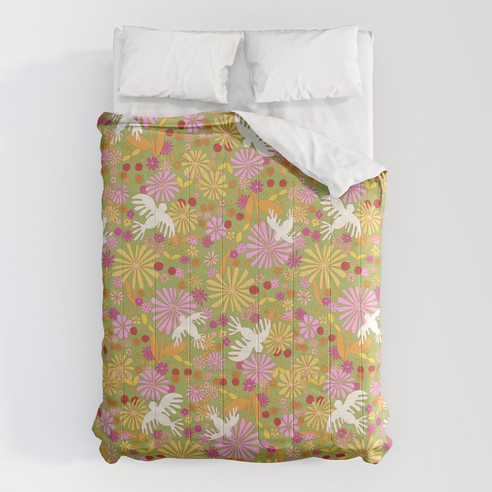Birds & Flowers Comforter Gallery Image 6