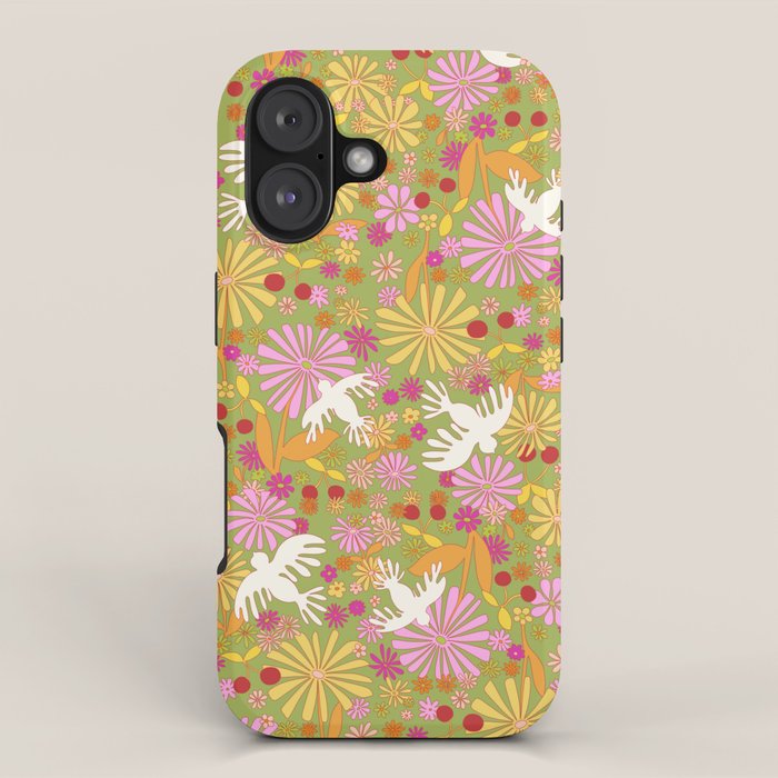 Birds & Flowers iPhone Case Gallery Image 1