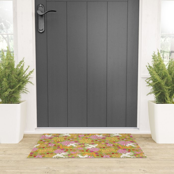 Birds & Flowers Welcome Mat Gallery Image 3