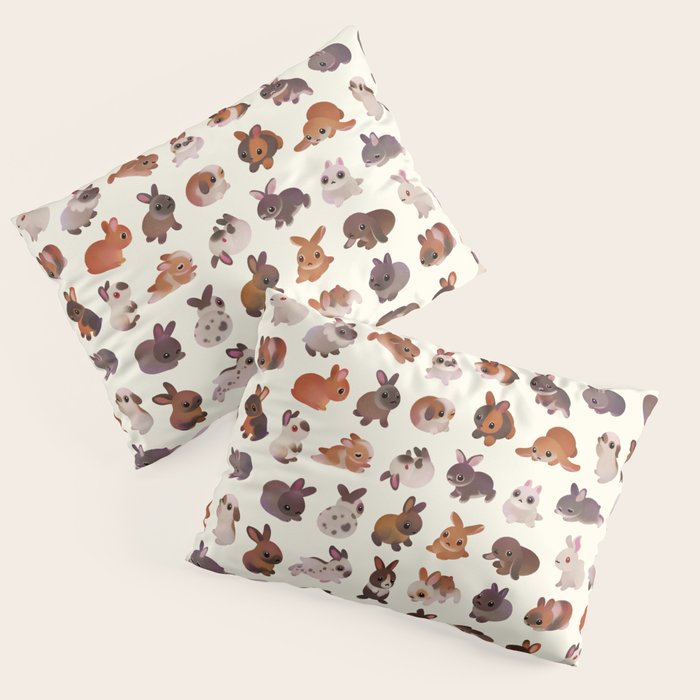 Bunny day Pillow Sham Gallery Image 1