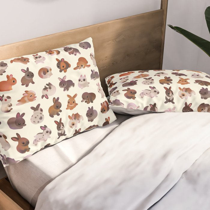 Bunny day Pillow Sham Gallery Image 2