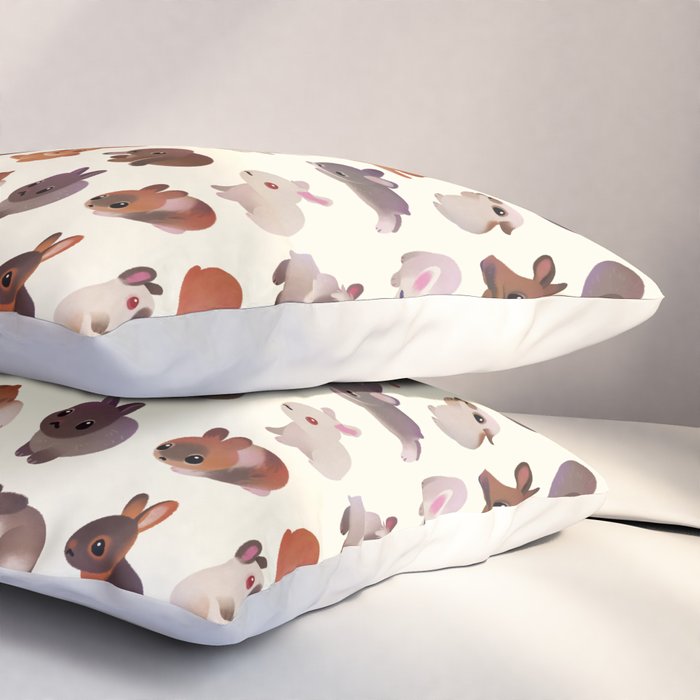 Bunny day Pillow Sham Gallery Image 3