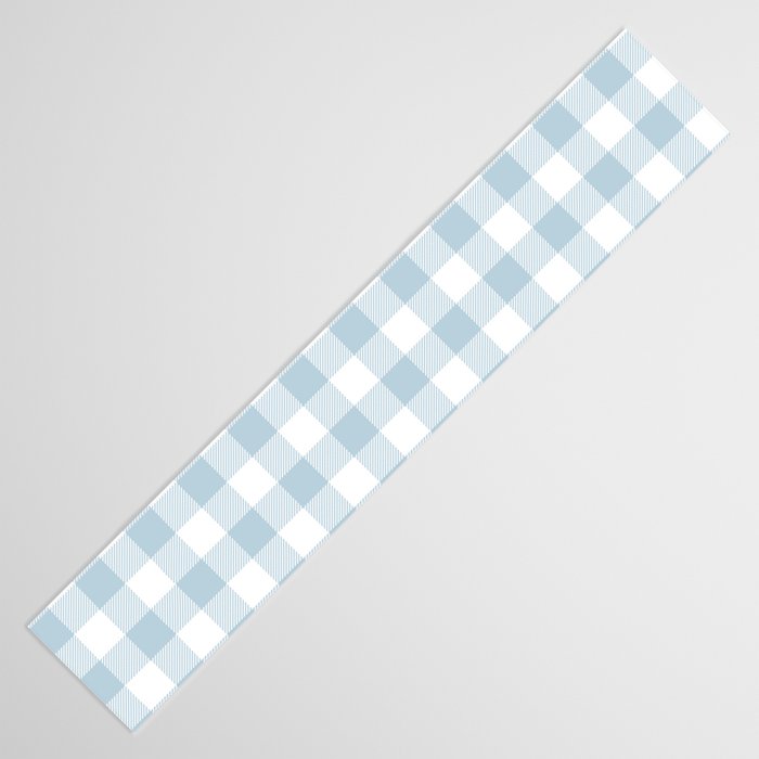 Baby Blue Buffalo Check Table Runner Gallery Image 3