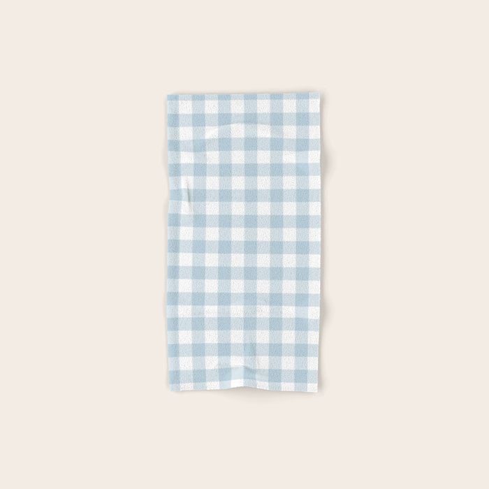 Baby Blue Buffalo Check Bath Towel Gallery Image 1