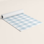Baby Blue Buffalo Check Yoga Mat Gallery Image 2