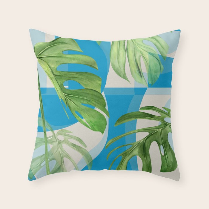 Tropical Geometry 80 Throw Pillow Gallery Image 6