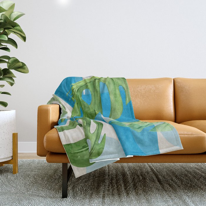 Tropical Geometry 80 Throw Blanket Gallery Image 1