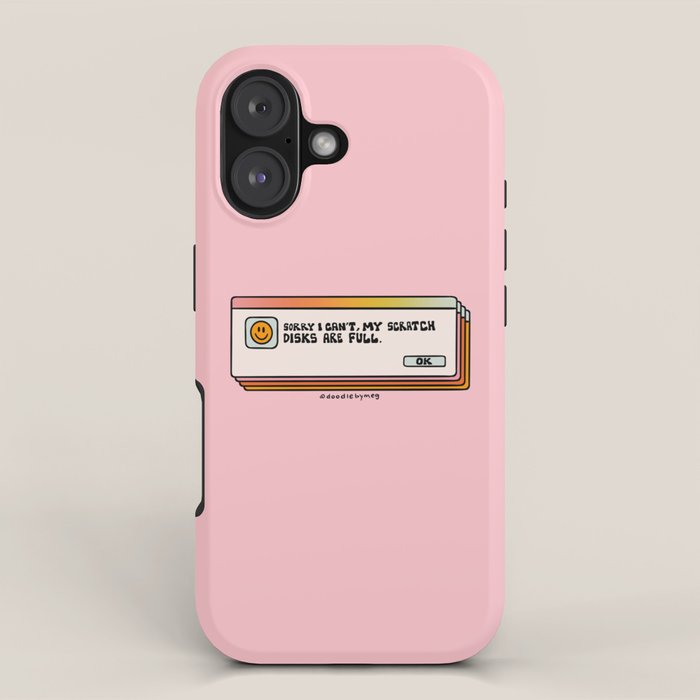 Scratch Disks Are Full iPhone Case Gallery Image 1