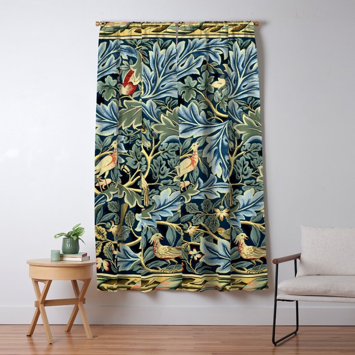 William Morris "Birds and Acanthus" Window Curtain Gallery Image 5