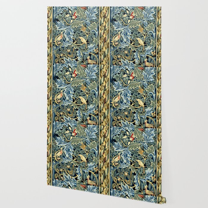 William Morris "Birds and Acanthus" Wallpaper Gallery Image 2