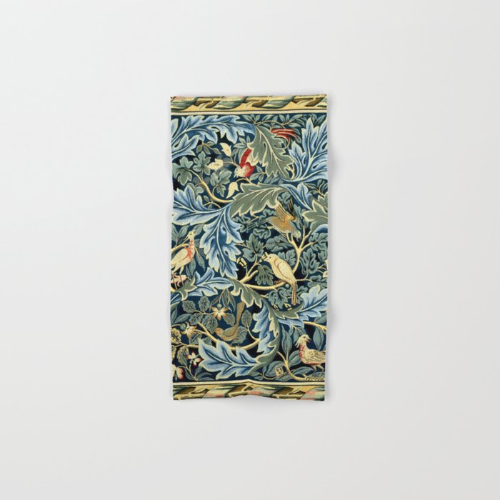 William Morris "Birds and Acanthus" Hand & Bath Towel Gallery Image 1