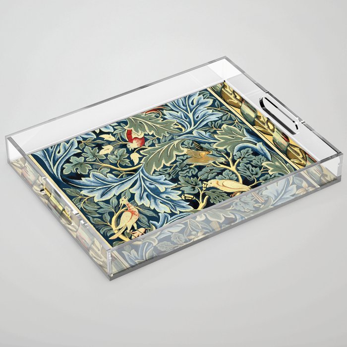 William Morris "Birds and Acanthus" Acrylic Tray Gallery Image 1