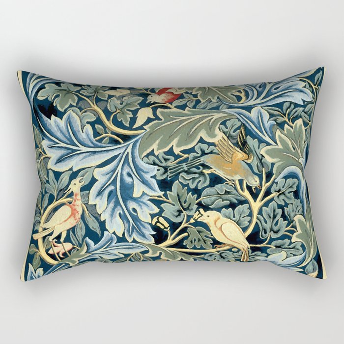 William Morris "Birds and Acanthus" Rectangular Pillow Gallery Image 1