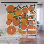 Orange Harvest - White Wall Mural Gallery Image 1