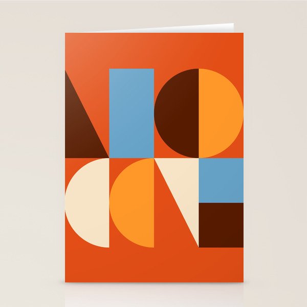 Mid Century 40A Stationery Card Gallery Image 1
