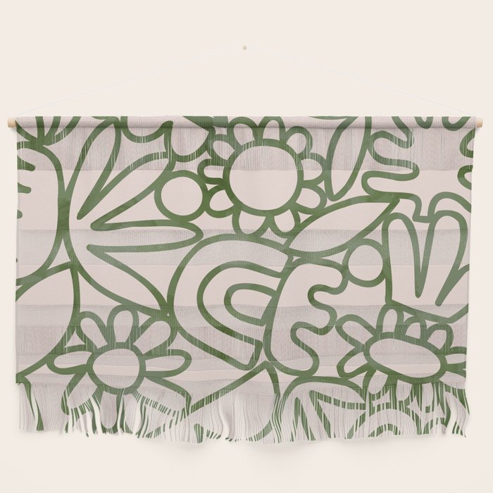 Abstract organic nature shape art print Wall Hanging Gallery Image 1