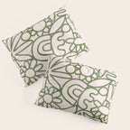 Abstract organic nature shape art print Pillow Sham Gallery Image 3