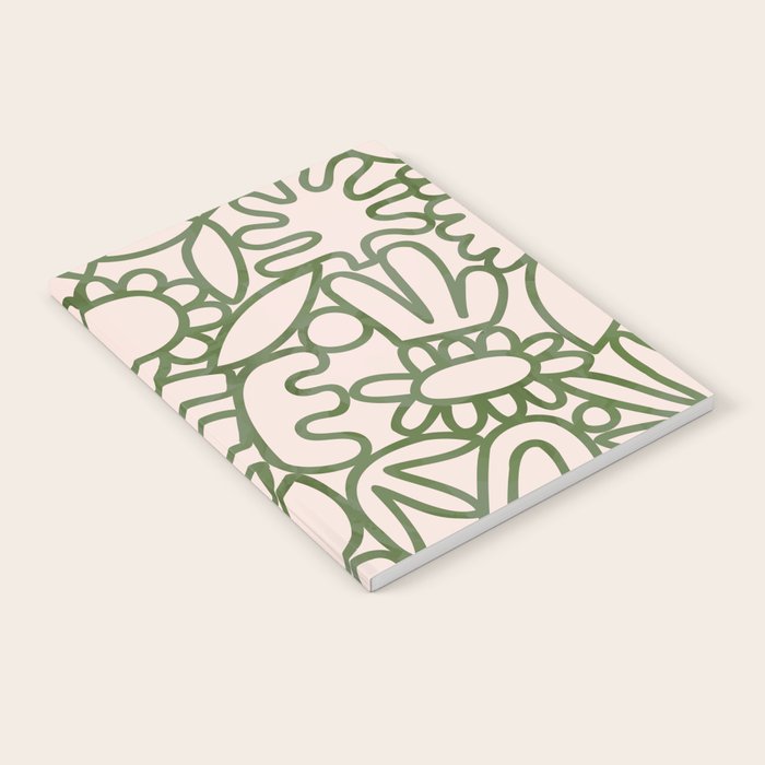 Abstract organic nature shape art print Notebook Gallery Image 1