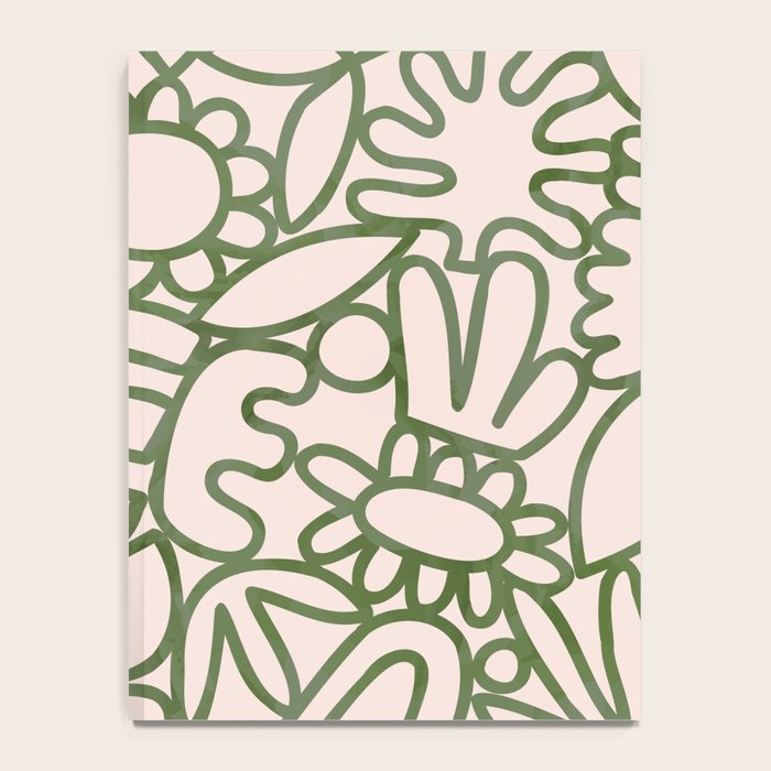 Abstract organic nature shape art print Notebook Gallery Image 4