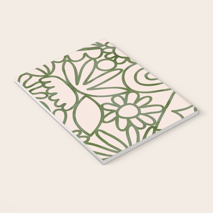 Abstract organic nature shape art print Notebook Gallery Image 3