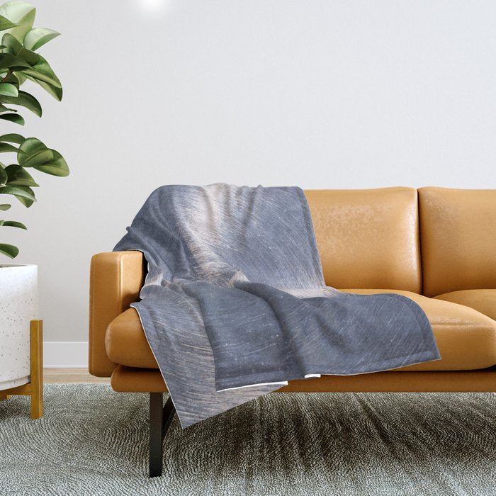 Silver Metallic Stainless Steel Pattern Throw Blanket Gallery Image 1