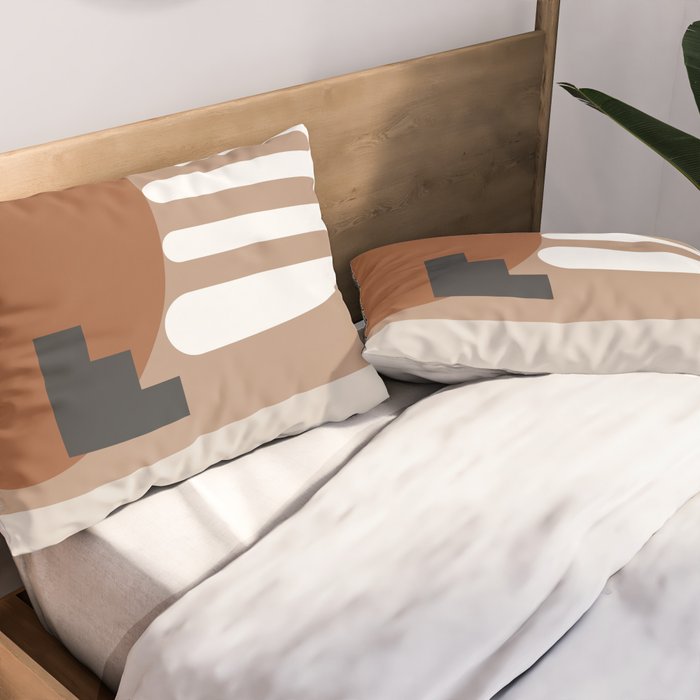 Shape study #10 - Stackable Collection Pillow Sham Gallery Image 2