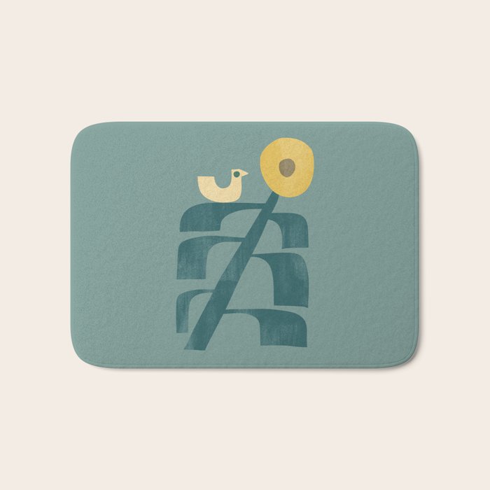 Giant sunflower Bath Mat Gallery Image 1